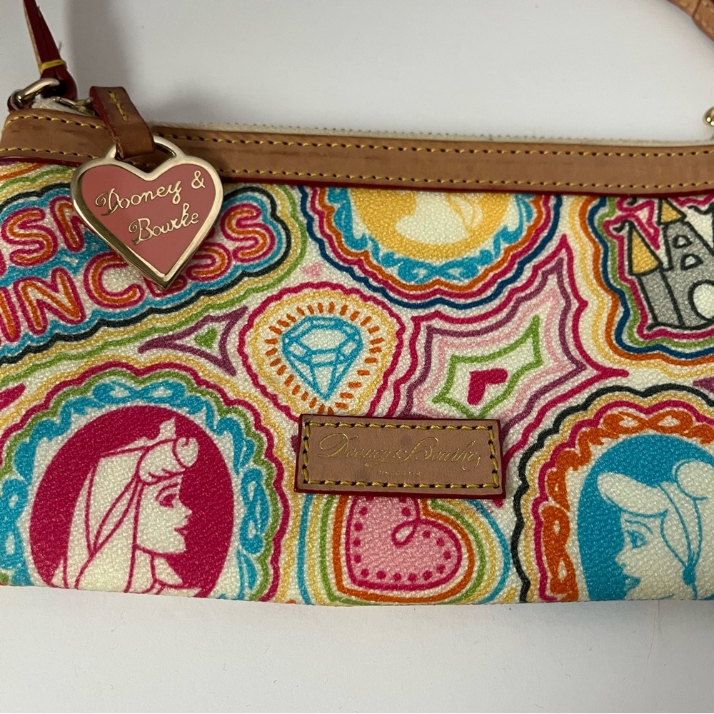 Disney Princess Dooney & Bourke Pop Princess Large Slim Wristlet/Bag* - Picture 2 of 11